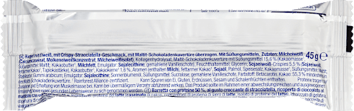 Proteinriegel 50%, Crispy Stracciatella Geschmack, 45 g