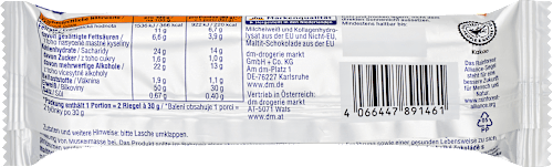 Proteinriegel 50%, Orange-Dark-Chocolate-Crisp-Geschmack (2x30 g), 60 g