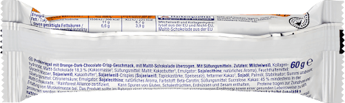 Proteinriegel 50%, Orange-Dark-Chocolate-Crisp-Geschmack (2x30 g), 60 g