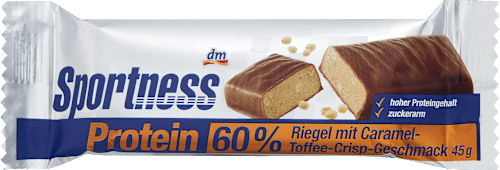 Proteinriegel 60%, Caramel Toffee Crisp Geschmack, 45 g