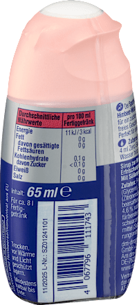 Zero Sirup Himbeere-Minze Geschmack, 65 ml Sportness