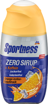 Zero Sirup Orange-Icetea Geschmack mit Koffein, 65 ml Sportness