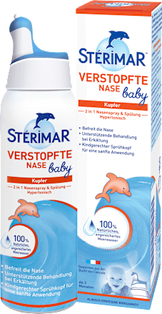 Neusspray & spoeling 2-in-1, verstopte neus baby, 50 ml