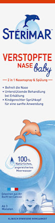 Nasenspray & Spülung 2in1, verstopfte Nase Baby, 50 ml