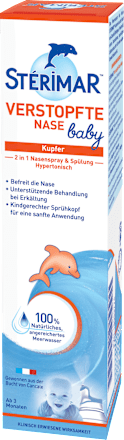 Nasenspray & Spülung 2in1, verstopfte Nase Baby, 50 ml