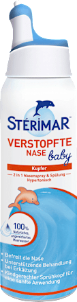 Neusspray & spoeling 2-in-1, verstopte neus baby, 50 ml