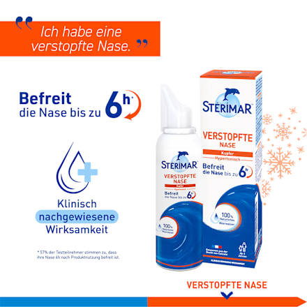 Nasenspray & Spülung 2in1, verstopfte Nase, 50 ml