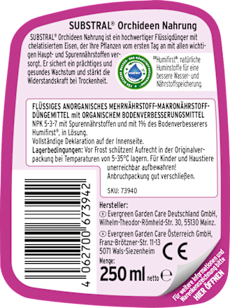 Meststof Orchideeënvoeding, 250 ml