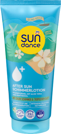 After Sun Lotion met glans en tropische geur, island breeze, 200 ml
