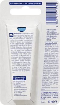 SUNDANCE Lippenpflegetube mit Kokos-Duft, LSF 30, 10 ml