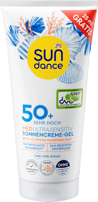 Sonnencreme Gel LSF50+ Überfüller, 175 ml SUNDANCE