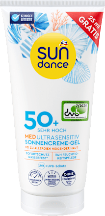 Sonnencreme Gel MED ultra sensitiv LSF 50+, Überfüller, 175 ml SUNDANCE