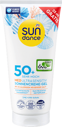 Sonnencreme Gel MED ultra sensitiv LSF 50+, Überfüller, 175 ml SUNDANCE