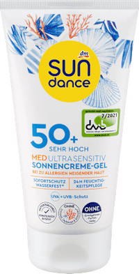 Sonnencreme Gel, MED ultra sensitiv, LSF 50+, 150 ml SUNDANCE