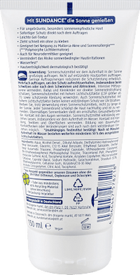 Sonnencreme Gel, MED ultra sensitiv, LSF 50+, 150 ml SUNDANCE