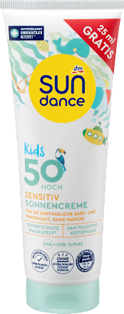 Sonnencreme Kids sensitive, LSF 50, Überfüller, 125 ml SUNDANCE