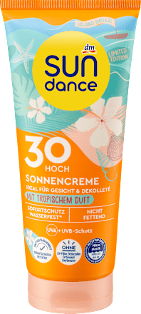 Sonnencreme mit tropischem Duft, island breeze, LSF 30, 100 ml SUNDANCE