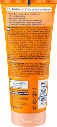 Sonnencreme mit tropischem Duft, island breeze, LSF 50, 100 ml SUNDANCE