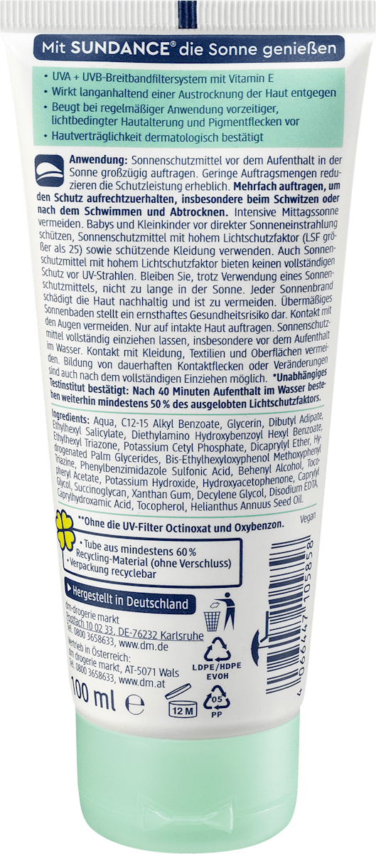 Sonnencreme sensitiv LSF 30, 100 ml