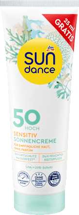Sonnencreme sensitiv LSF 50, Überfüller, 125 ml SUNDANCE
