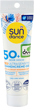 SUNDANCE Sonnencremegel MED ultra sensitiv LSF 50+, Reisegröße, 30 ml