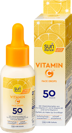 Zonnebrandcrème voor het gezicht met vitamine C, SPF 50, 30 ml