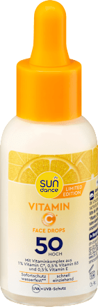Sonnenfluid Gesicht drops mit Vitamin C, LSF 50, 30 ml