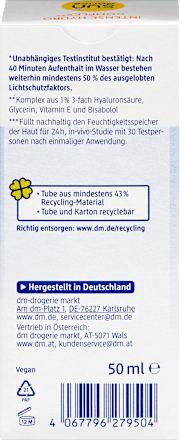 Sonnenfluid Gesicht hydra calm face fluid, LSF 50, 50 ml