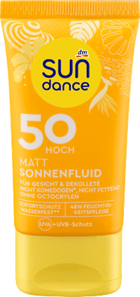 Sonnenfluid Gesicht mattierend LSF 50, 50 ml SUNDANCE