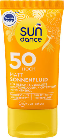 Sonnenfluid Gesicht, mattierend LSF 50, 50 ml