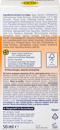 Sonnenfluid Gesicht mit Vitamin C, LSF 50+, 50 ml