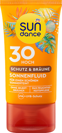 Sonnenfluid Gesicht, Schutz & Bräune LSF 30, 50 ml SUNDANCE