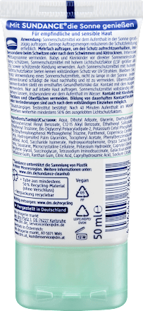 Zonnebrandcrème voor het gezicht, gevoelig SPF 50+, 50 ml