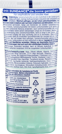 Zonnebrandcrème voor het gezicht, gevoelig SPF 50+, 50 ml
