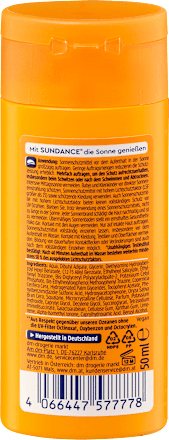 Sonnenmilch LSF 50, Reisegröße, 50 ml SUNDANCE