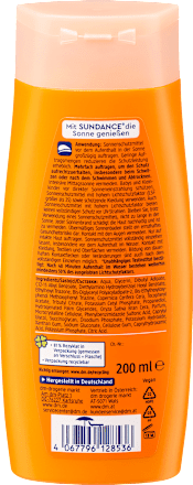 Sonnenmilch mit tropischem Duft, island breeze, LSF 30, 200 ml SUNDANCE