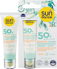 Sonnenschutz Kombi Creme + Stift sensitiv LSF50+ (25ml + 3g), 1 St SUNDANCE