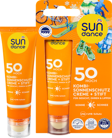 Sonnenschutz Kombi Gesicht Creme + Stift LSF 50, 1 St SUNDANCE