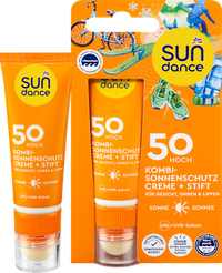 Sonnenschutz Kombi Gesicht Creme + Stift LSF 50, 1 St SUNDANCE