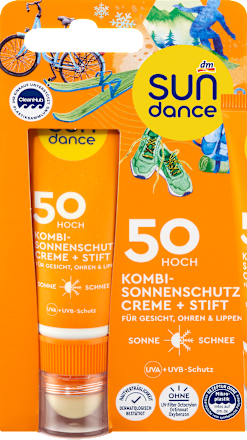 Sonnenschutz Kombi Gesicht Creme + Stift LSF 50, 1 St SUNDANCE