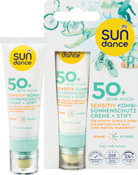 Sonnenschutz Kombi Gesicht sensitiv Creme & Stift, LSF 50 (25 ml & 3 g), 1 St