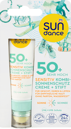 Sonnenschutz Kombi Gesicht sensitiv Creme & Stift, LSF 50 (25 ml & 3 g), 1 St