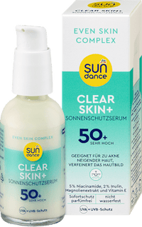 Sonnenserum clear skin+ , LSF 50+, 50 ml