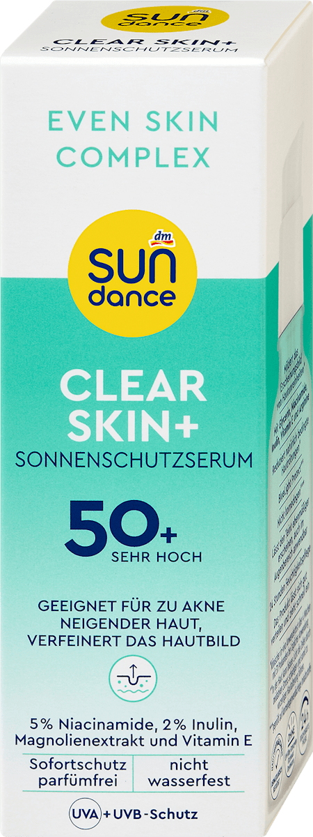 SUNDANCE Sonnenserum clear skin+ , LSF 50+, 50 ml