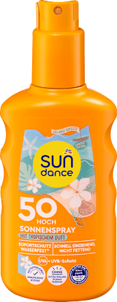 Sonnenspray mit tropischem Duft, island breeze LSF 50, 200 ml SUNDANCE
