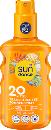 Transparante zonnespray SPF 20, 200 ml