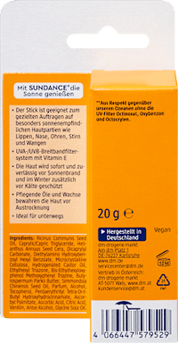 Sun Stick Gezichts- en Lippenverzorging, SPF 30, 20 g