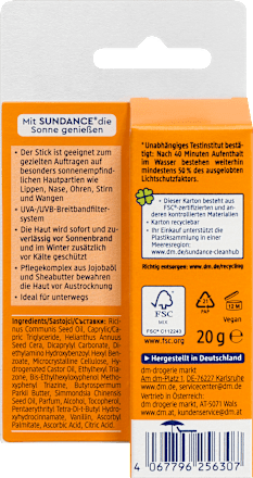 Sonnenstick Gesicht & Lippenpflege, LSF 30, 20 g