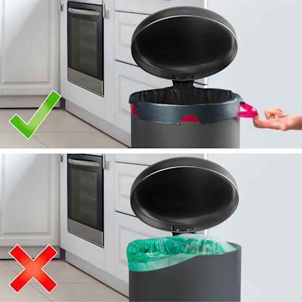 Müllbeutel 35 l Fixierband mit 100 % recyceltem Plastik, 10 St Swirl