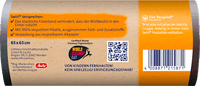 Afvalzakken 35 l met bevestigingsband van 100% gerecycled plastic, 10 stuks